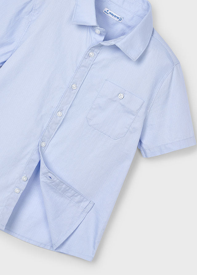 S/S Buttondown Shirt, Blue, 3112