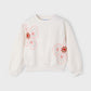 Embroidered Flower Sweatshirt, 3402
