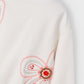 Embroidered Flower Sweatshirt, 3402