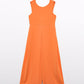 Crepe Jumpsuit with Bow, Persimmon