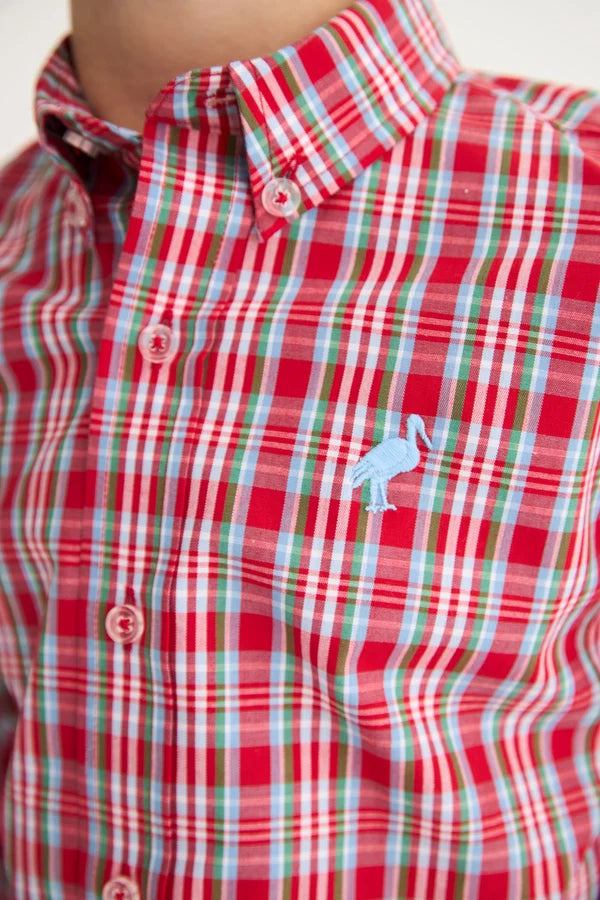 Dean's List Dress Shirt, Woodspoint Plaid