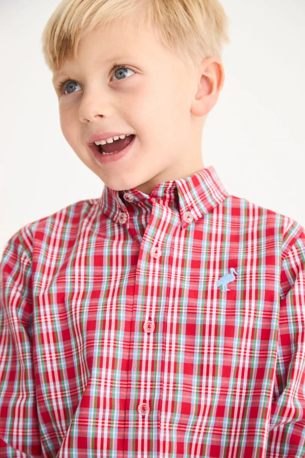 Dean's List Dress Shirt, Woodspoint Plaid
