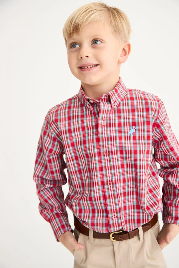 Dean's List Dress Shirt, Woodspoint Plaid