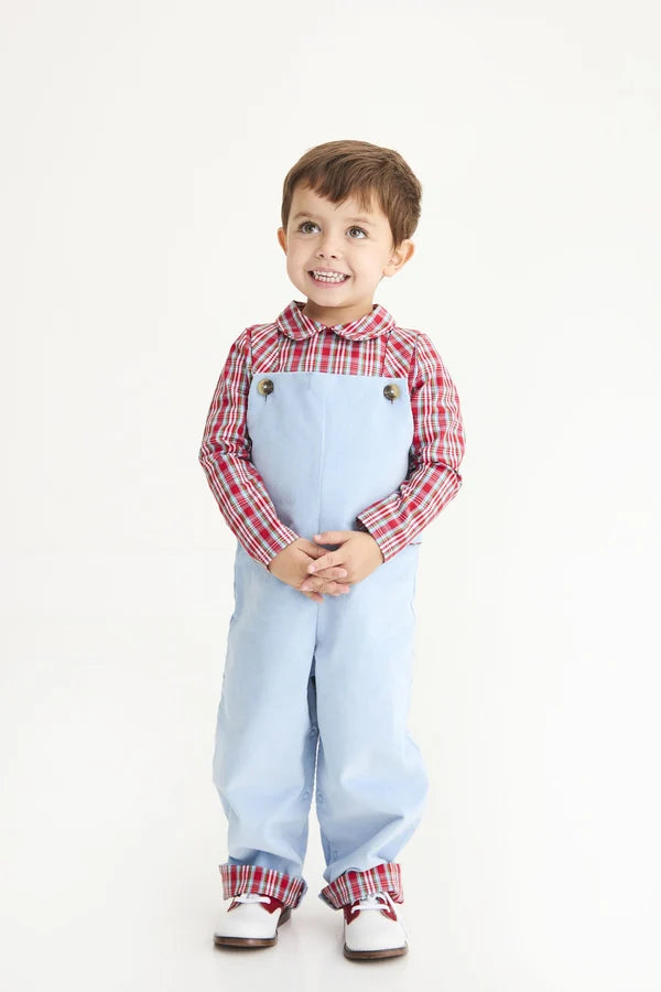 Teddy's Tab Longall, Barrington Blue/Woodspoint Plaid