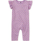 Ruffle Sleeve Baby Romper, Korean Tiles