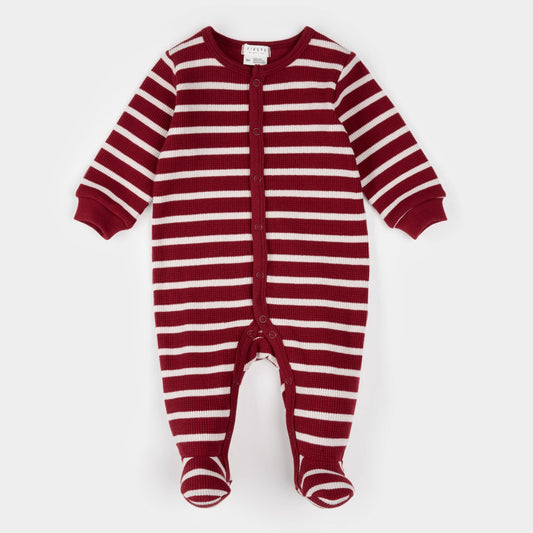 Thermal Footie, Scarlet Red Stripe