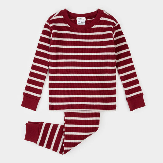 Thermal PJ Set, Scarlet Red Stripe