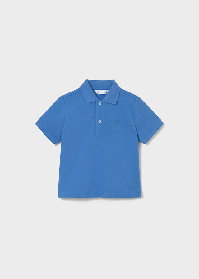 S/S Pique Polo, Blue, 102