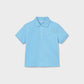 S/S Pique Polo, Sky Blue, 102
