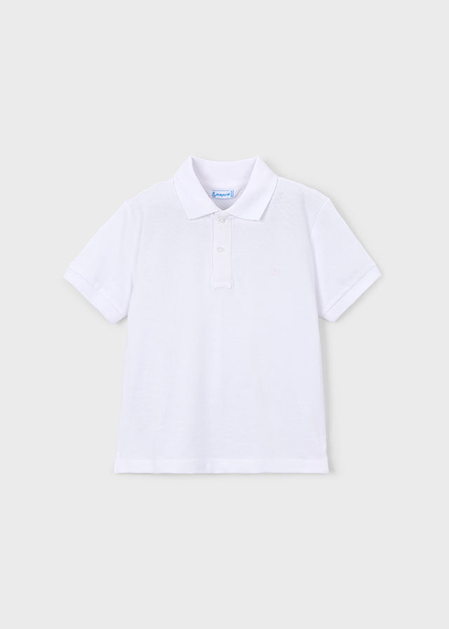 Pique Polo, White, 150