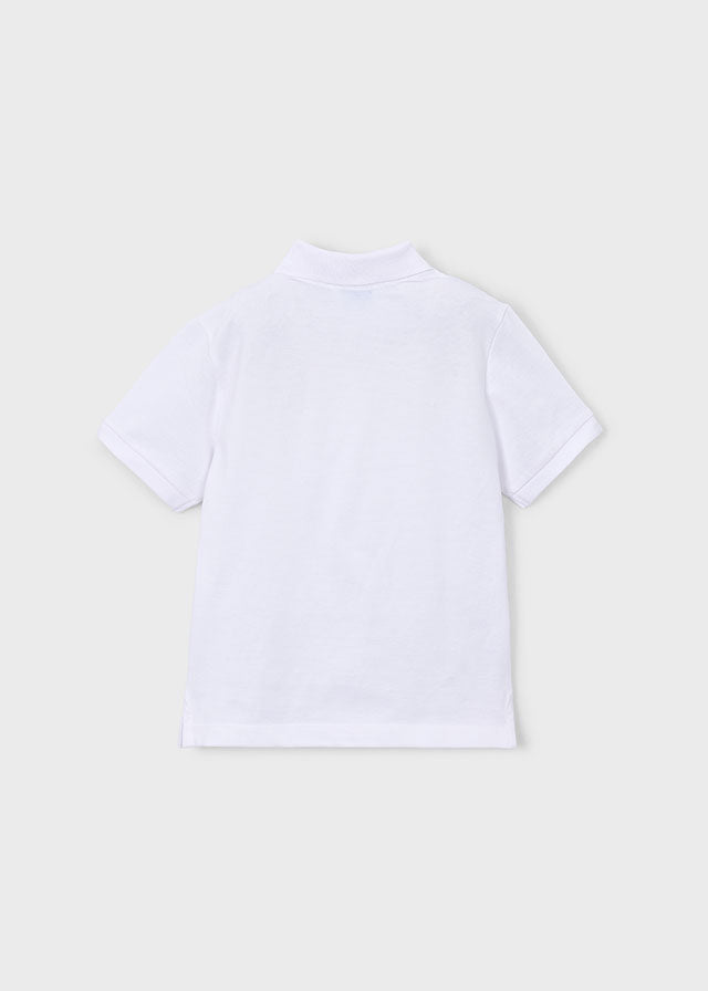Pique Polo, White, 150