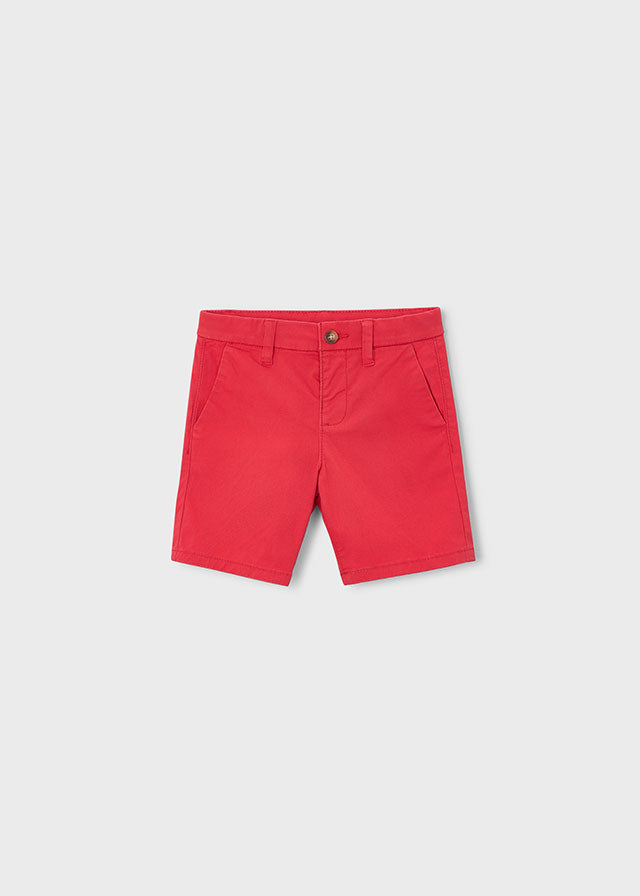Twill Chino Shorts, Tomato, 202