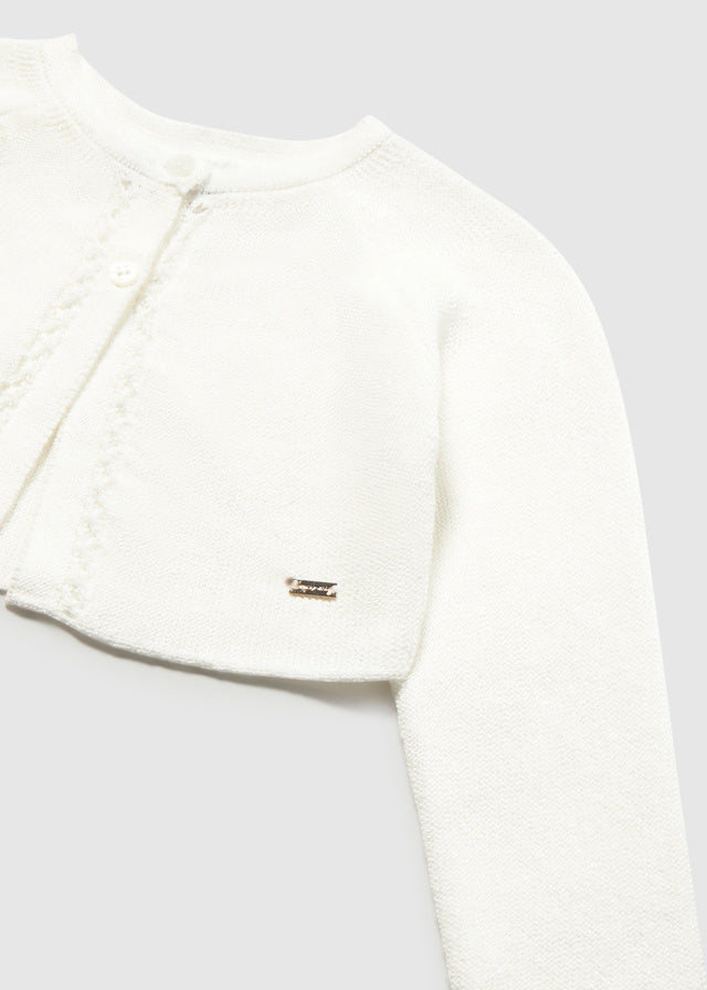 Knit Cardigan, Natural, 302