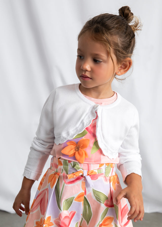 Knit Bolero, White, 320