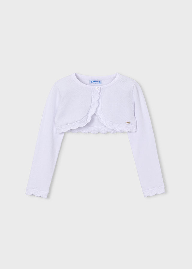 Knit Bolero, White, 320