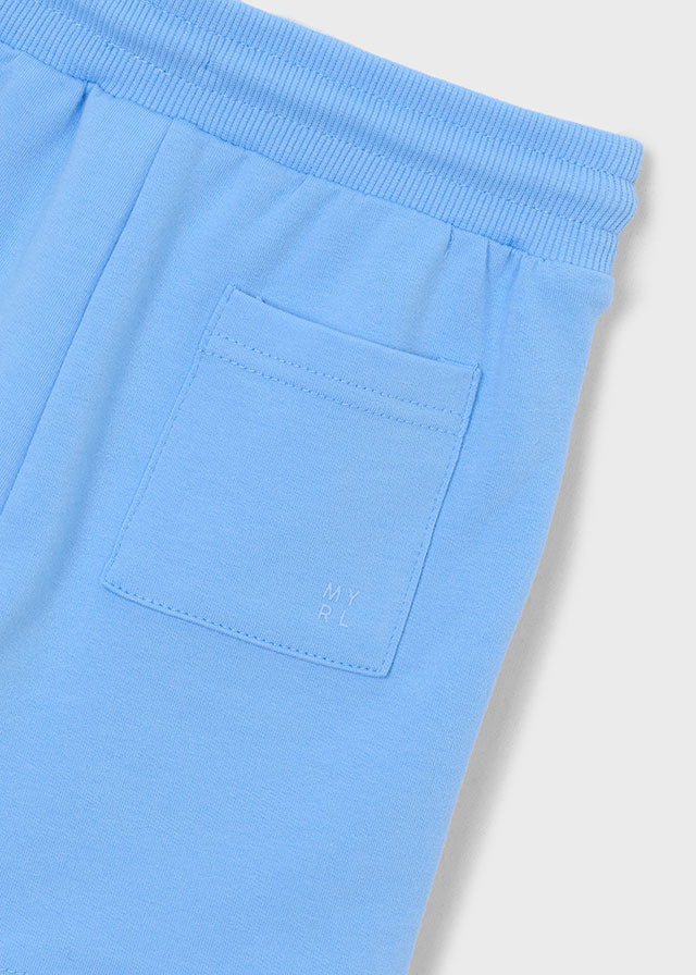 Fleece Shorts, Sky Blue, 611