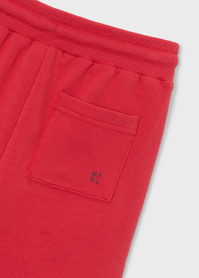 Fleece Shorts, Tomato, 611