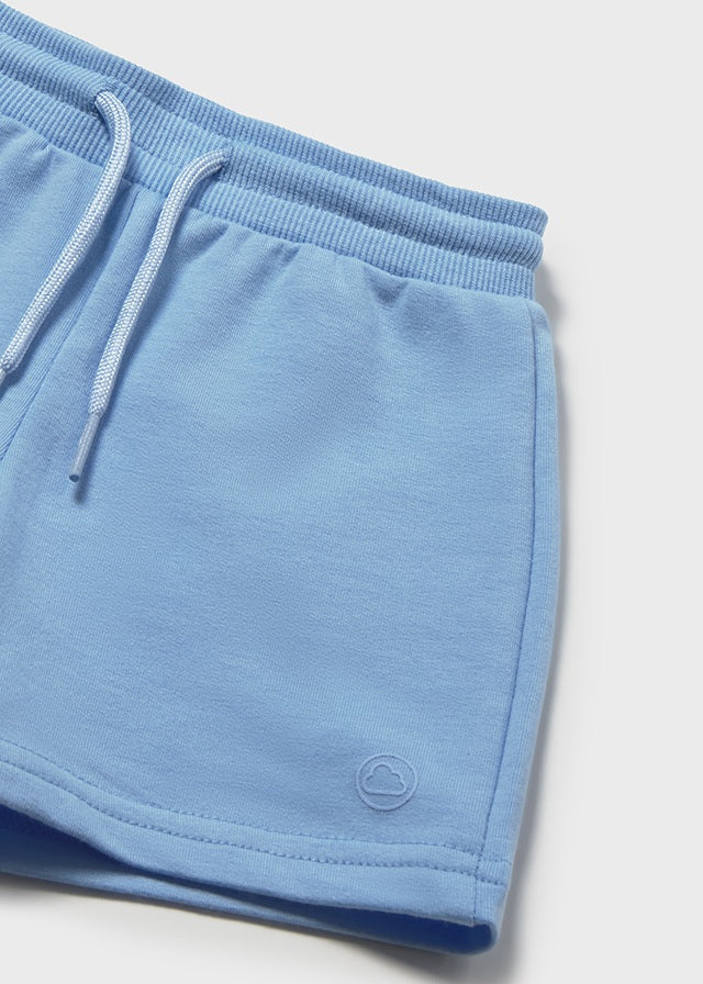 Fleece Shorts, Sky Blue, 621