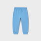 Cuffed Fleece Pants, Sky Blue, 711