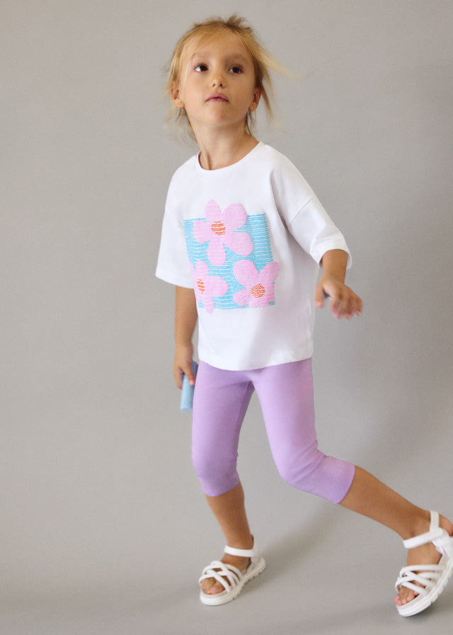 Capri Leggings, Lilac, 723