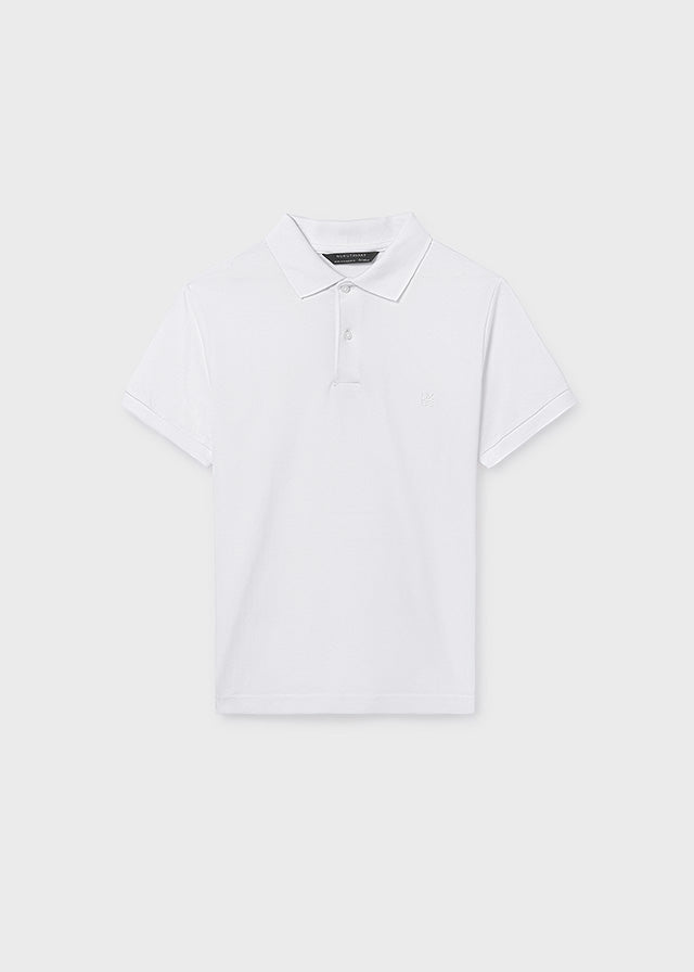 Pique Polo, White, 890
