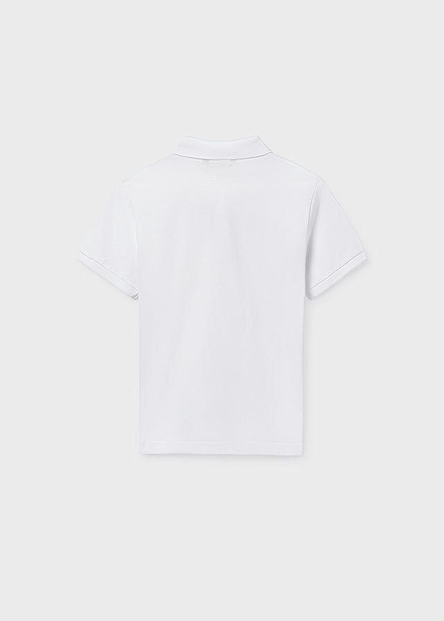 Pique Polo, White, 890