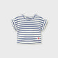 S/S Tee, Blue Stripes, 1082