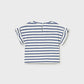 S/S Tee, Blue Stripes, 1082