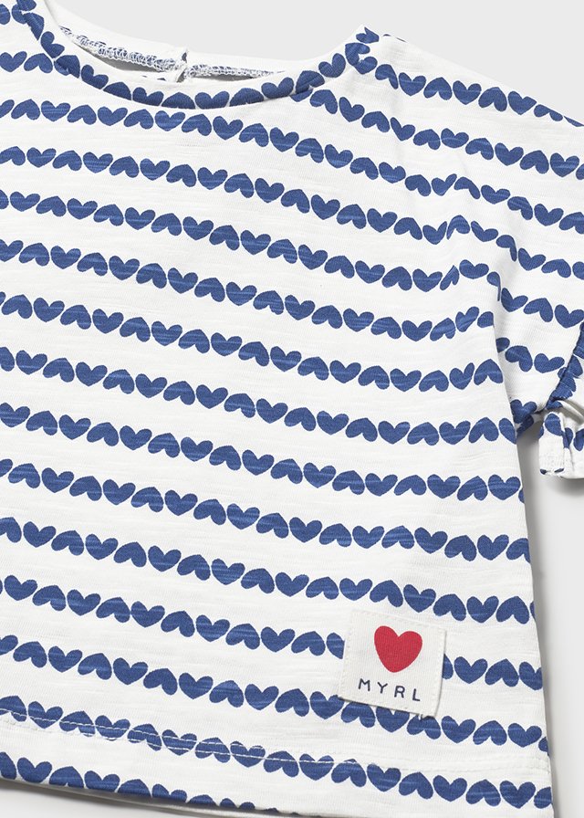 S/S Tee, Blue Stripes, 1082