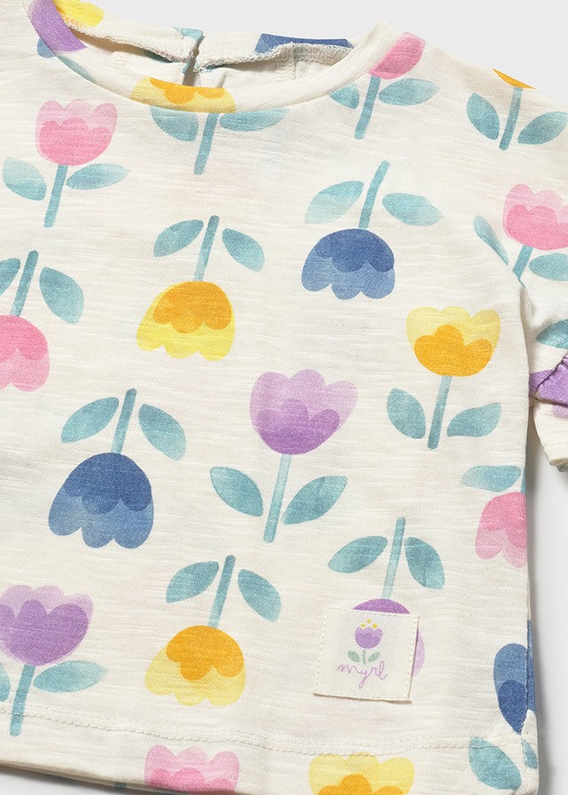 S/S Tee, Tulips, 1082