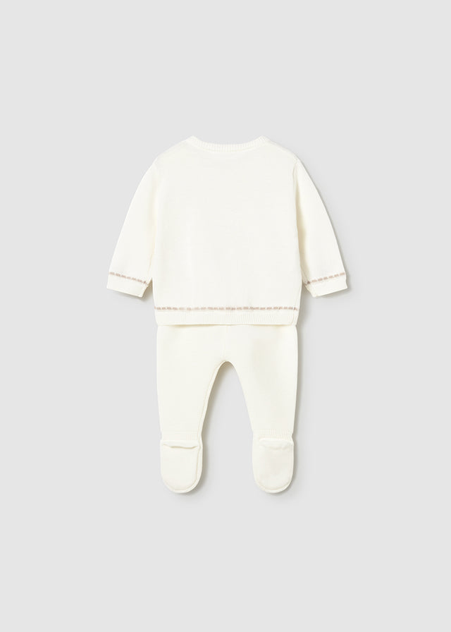 Baby Knit Set, Bone, 1502