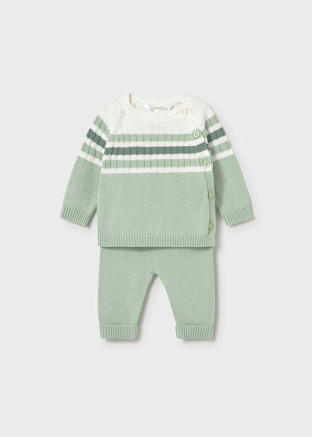 Baby Knit Set, Seafoam, 1505
