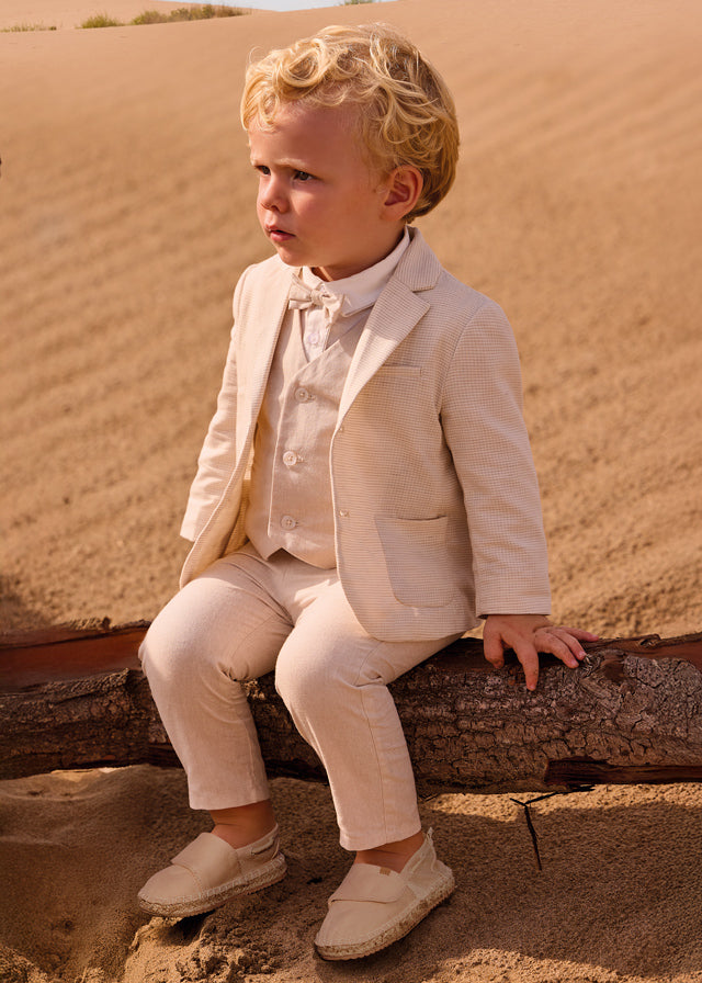 Linen Suit Pants, Oat, 1517