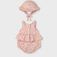 Floral Print Set w/Hat, 1632