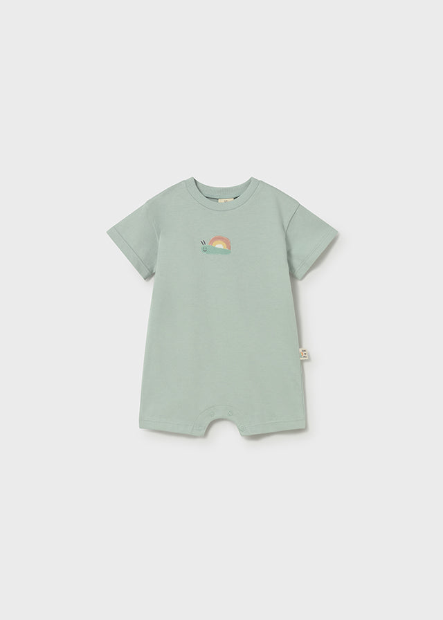 Short Snail Romper, Mint 1646