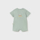 Short Snail Romper, Mint 1646