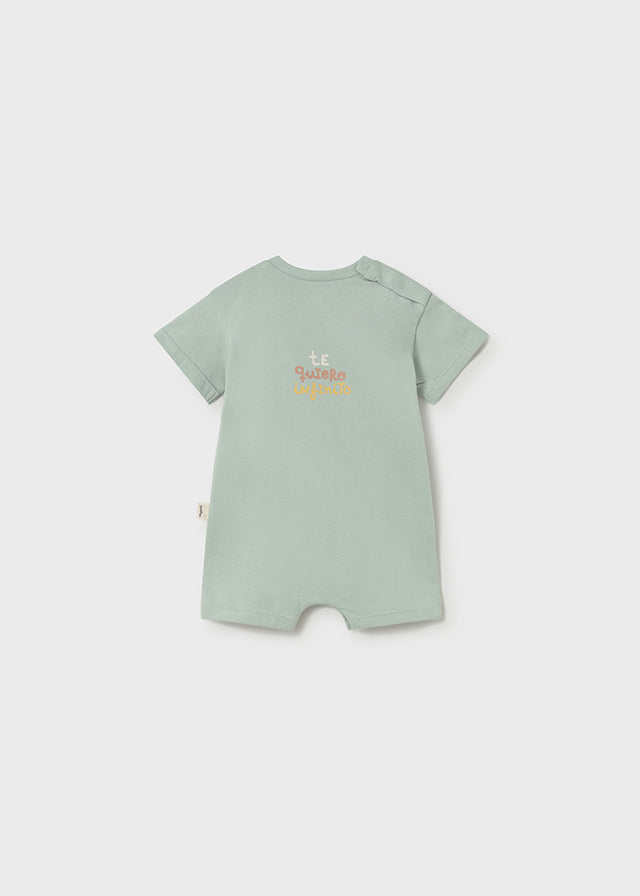 Short Snail Romper, Mint 1646