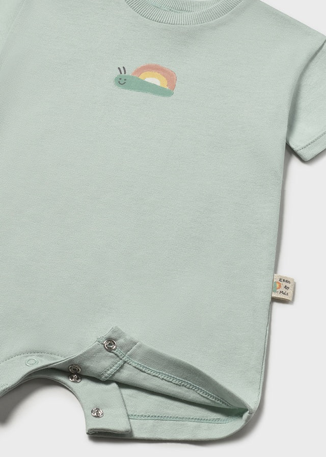 Short Snail Romper, Mint 1646