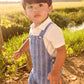 Linen Overalls, Capri Blue, 1404