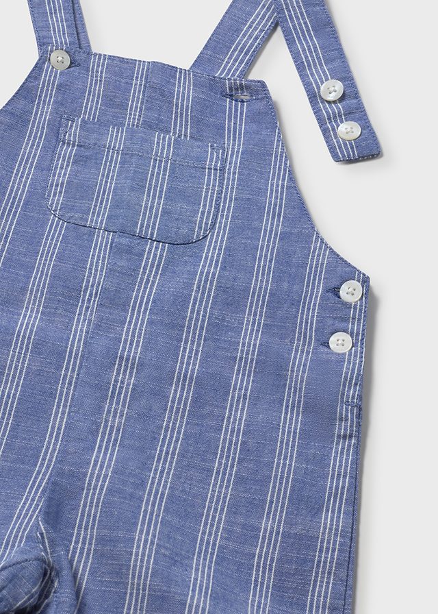 Linen Overalls, Capri Blue, 1404