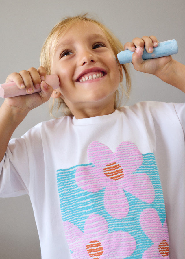 Graphic Tee, Flowers, 3016