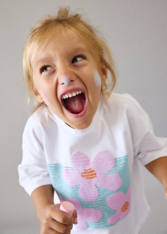 Graphic Tee, Flowers, 3016