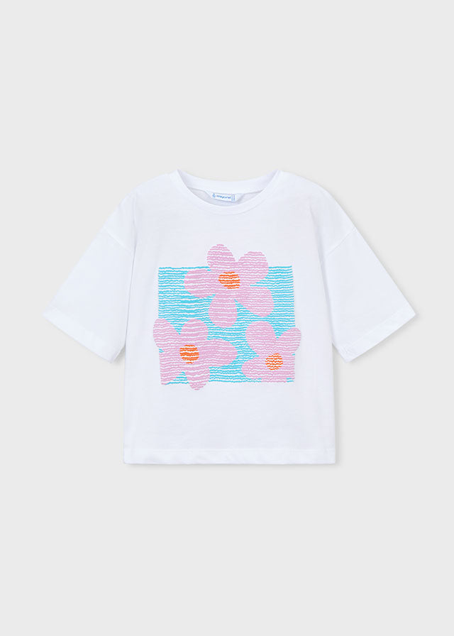 Graphic Tee, Flowers, 3016