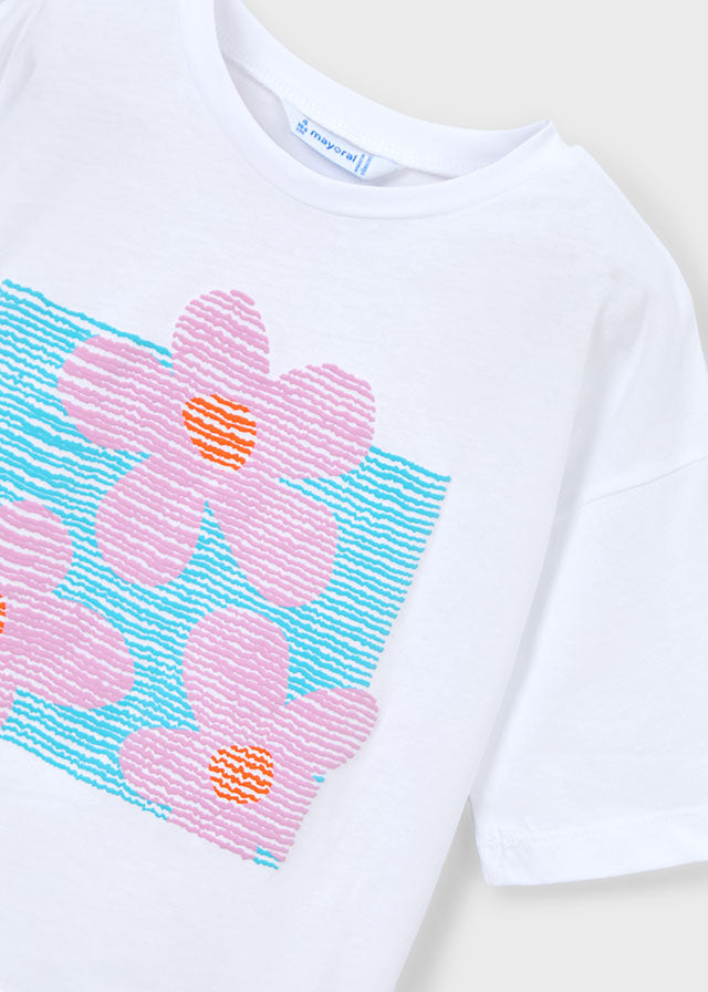 Graphic Tee, Flowers, 3016