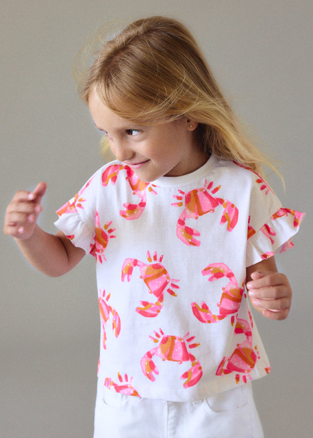 AOP S/S Tee, Crabs, 3018
