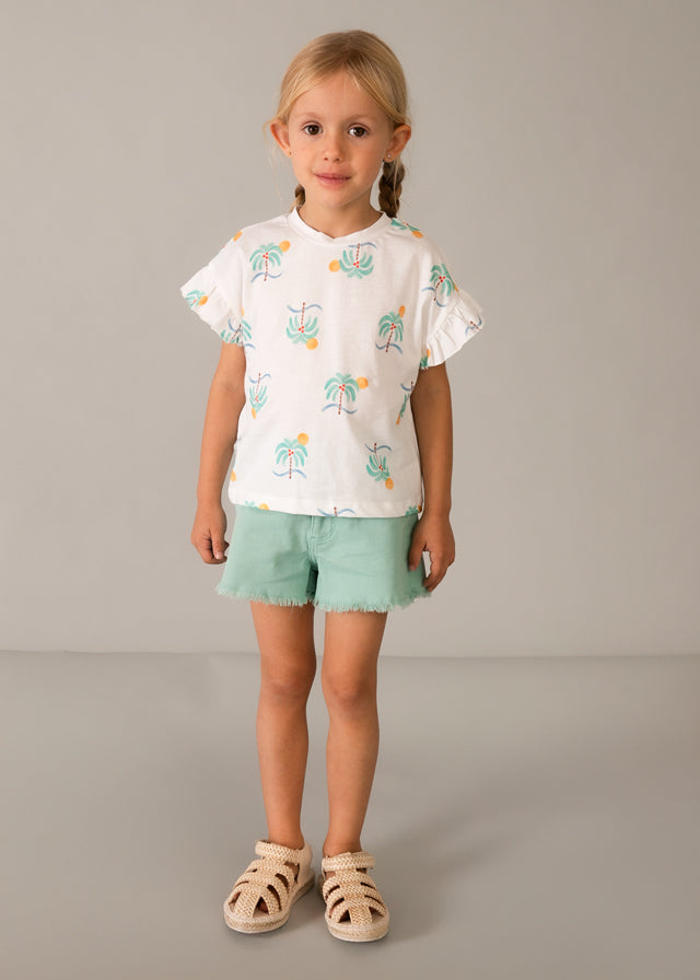 AOP S/S Tee, Oasis Palms, 3018
