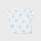 AOP S/S Tee, Oasis Palms, 3018