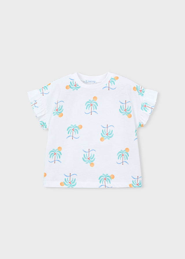 AOP S/S Tee, Oasis Palms, 3018