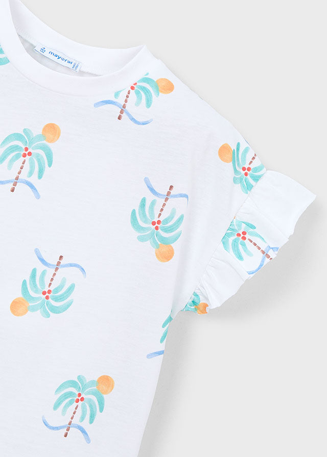 AOP S/S Tee, Oasis Palms, 3018