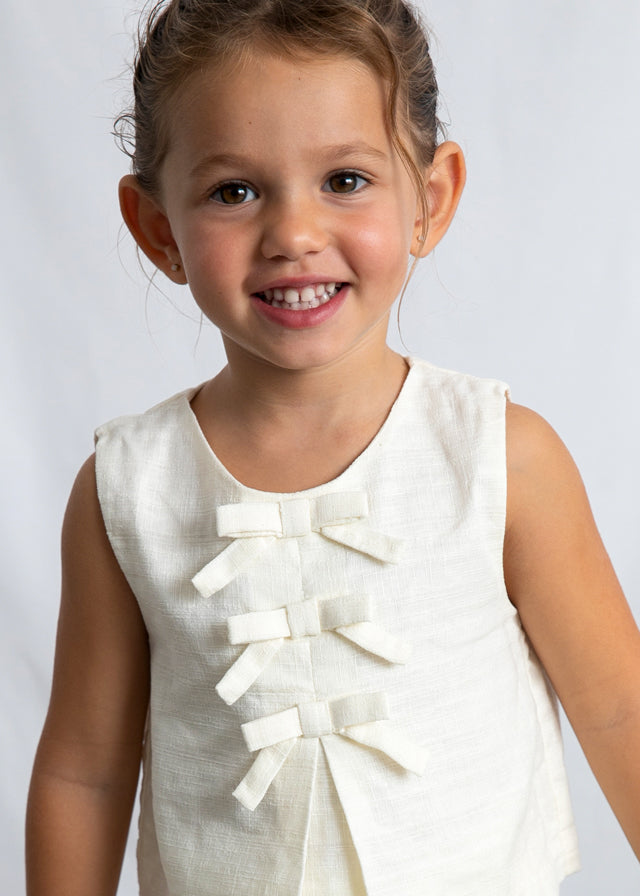Sleeveless Top, Bone, 3024